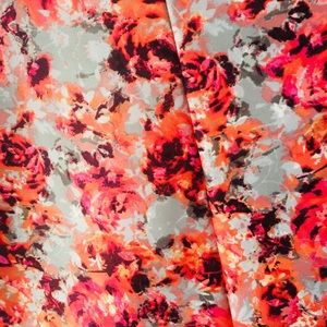 Knee Length Floral Skirt